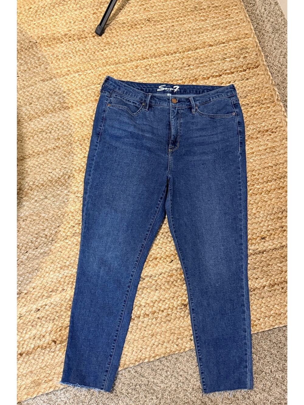 seven jeans skinny denim blue jeans 12